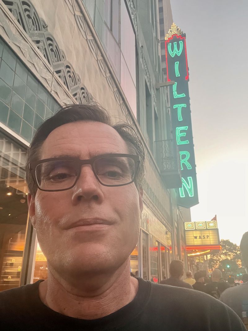 Outside the show at the Wiltern in Los Angeles, California on September 11, 2026